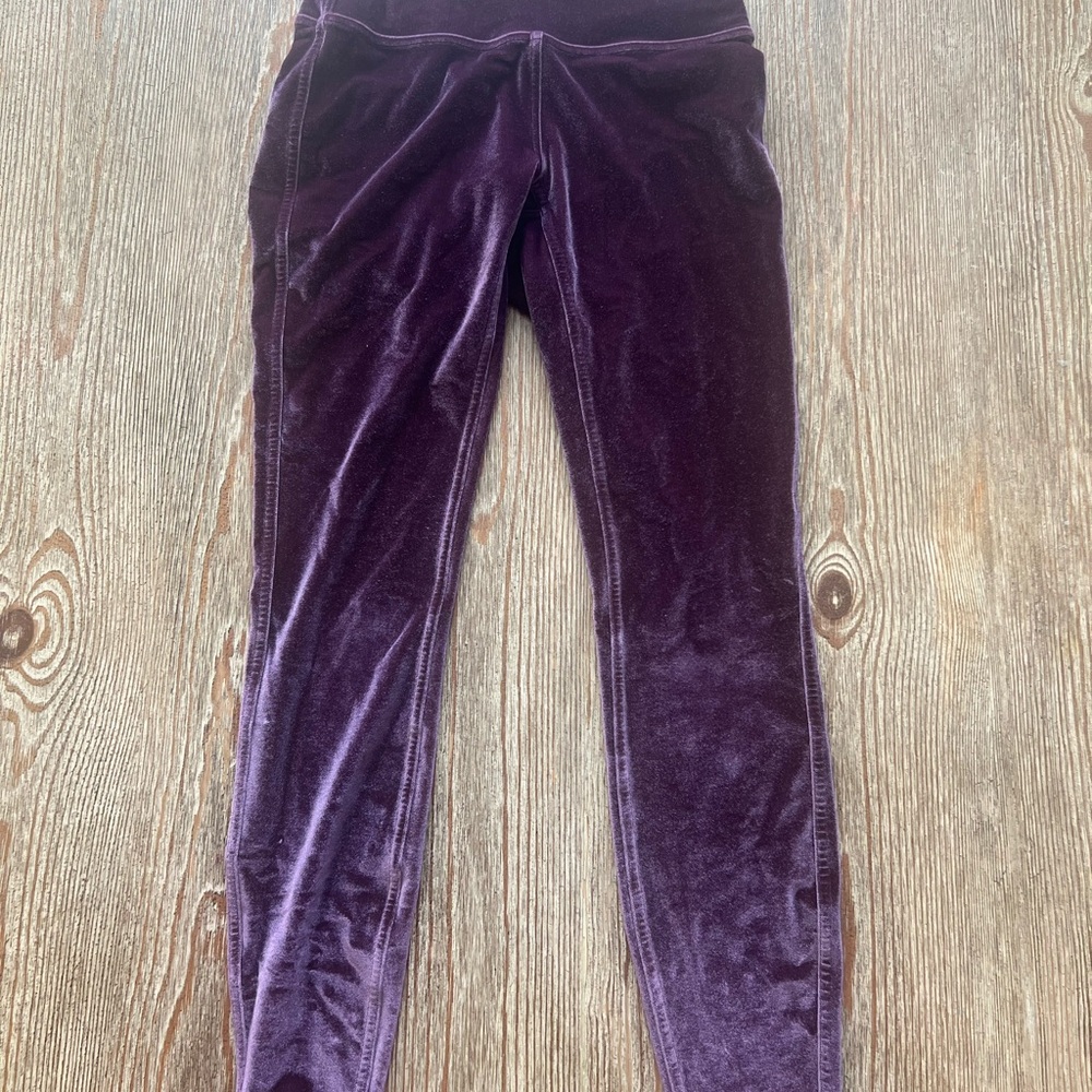 Velour Purple Lululemon Leggings